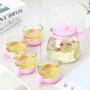 DITUKONI Teapot Set Kaca 5in1 - Teko Set Cantik Untuk Kado