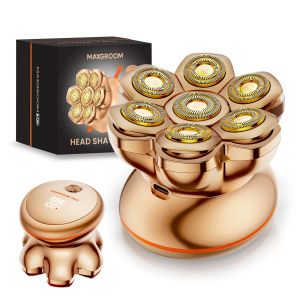 Máy Cạo Râu MAXGROOM PRO Dành Cho Nam Giới Hói Đầu Sạc USB Máy Cắt Tóc Điện Chống Nước IXP6 Dao Cạo Từ Tính Với Lưỡi Dao Nổi
