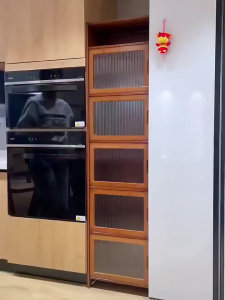 Bamboo Cabinet Storage Rak Dapur Kabinet Kitchen Organizer Almari Dapur Bertutup