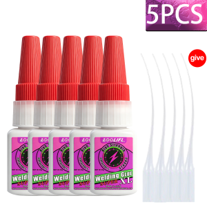 LOOLIFL | LOOLIFL50g High Strength Welding Oily Super Glue Universal Clear Non-Marking Repair Adhesive Instant Glue Strong Fast Super Glue