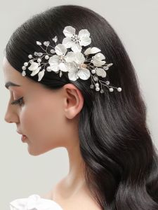 Bride Hair Accessories Korean Style White Flower Hairpin Photography Headwear Ethnic Hanfu Hair Clip Retro Hair Jewelry