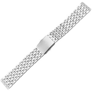 18mm 20mm 22mm 316L Stainless Steel Watch Strap Replacement for Universal Watch Bracelet Accessories with Metal Folding Buckle