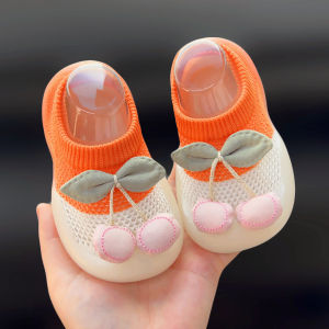 Summer Cherry Sandals Mesh Toddler Shoes Children Babys Shoes Baby Girl Doll Breathable Room Socks Shoes Indoor Shoes