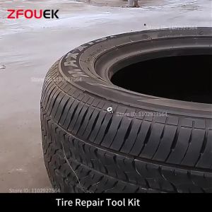 ZFOUEK Car Tire Repair Kit Puncture Plug Tools Tyre Puncture Emergency for Tire Strips Stirring Glue Repair Tool Kit
