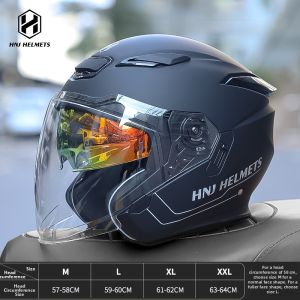 HNJ | Universal Dual Lens Three-Quarter Helmet