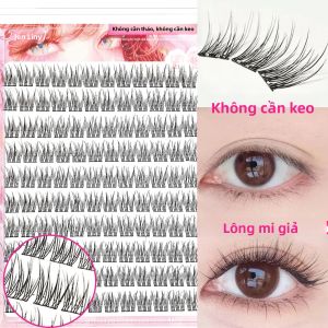 Bộ Dụng Cụ Nối Mi Giả Hàng Ngày Kiểu Hàn Quốc - 120 Cụm Mi Mềm Mại Tự Dính Không Cần Keo Giúp Tăng Cường Vẻ Đẹp Cho Đôi Mắt Tức Thì