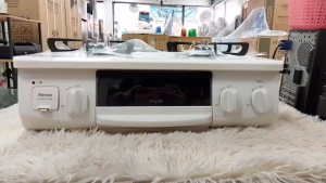 Rinnai เตาแก๊สตั้งโต๊ะ 2 หัว พร้อมเตาย่าง Howaro (RTC-5912SG-EWS) เตาแก๊สมินิมอล