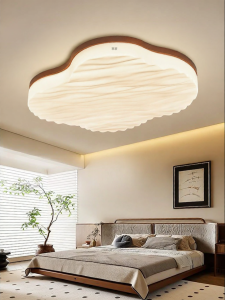 HUIPU ZHAOMING | Retro Walnut Style Full Spectrum Eye Protection Ceiling Light