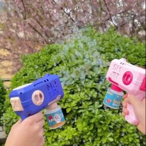 【COD】Leakproof design space bubble gun Bubble gun Bubble machine Toys Outdoor play toys
