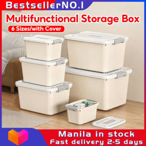 Bestseller Plastic Storage Box Stackable Toy Clothes Sundries Organizer Bins with Lids and Wheels Multipurpose Storage Container