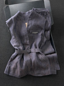 DANTING | Elegant Retro Style Linen Two-piece Set
