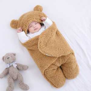 SELIMUT BAYI BULU HALUS SLEEPING BAG COVER BEDONG BAYI INSTAN SELIMUT BULU HALUS TEBAL KARAKTER BERUANG