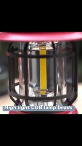 Vintage Camping Lights Tent Camp Outdoor Solar Rechargeable Lighting Lampu Solar Camping Lampu Boleh Gantung