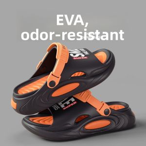 MONLEYTA | Mens Summer Outdoor Sports Sandals EVA Anti-Odor Slip-Resistant Thick Bottom Driving Beach Slippers Comfortable Flat Footwear