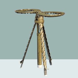 AverBEST Elegant Portable Folding Chair Design - Elegant Design Easy Assembly High-Quality Outdoor Furniture Silver-Toned Suitable for Camping & Hiking