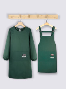 Waterproof Oil-Resistant Long Sleeve Fashionable Apron