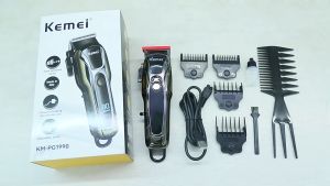 Alat Cukur Rambut Kemei KM-PG1990 Hair Clipper Cordless Gold / Alat Cukur Tanpa Kabel - BISA COD