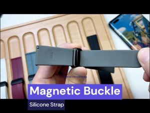 Garmin Watch Series Strap 18mm Width Magnetic Buckle Silicon Strap Tali Jam Garmin Forerunner 265S /255S /Garmin Venu 2S /vivomove 3s