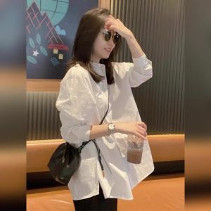 YUFUQING | French Style Loose Long Sleeve White Shirt Commute Casual Versatile Early Spring New Top For Apple Pear Rectangle Body Type