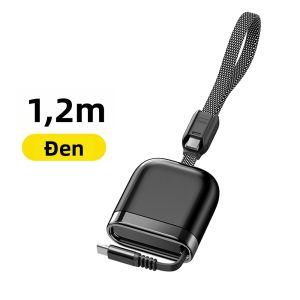 elough | Cáp Sạc Nhanh Type C Có Thể Kéo Dài Kèm Dây Đeo Cho iPhone 15 & Thiết Bị Samsung Cáp Dữ Liệu Hợp Kim Nhôm