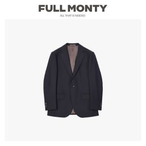 Mens Slim Fit Business Flannel Wool Suit Jacket
