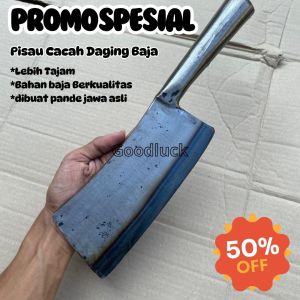 Pisau Daging baja ori super tajam-pisau cacah tulang-pisau daging super tajam-promo pisau serbaguna