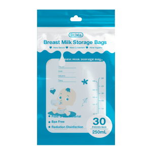 MAMIJOY 250ML Breast Milk Storage Bag 30/150PCS Two track Seal Independent Spout Design Milk Storage Bag BPA Free Gift Pen MSB01