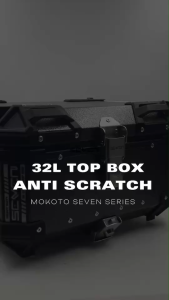 SEVEN SERIES 32L ALLOY REAR TOP BOX DUAL LOCK 11608 ANTI-SCRATCH 32 LITERS TAIL STORAGE UNIVERSAL FOR MOTORCYCLE