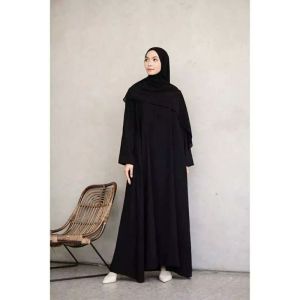 abaya polos gamis pesta mewah elegan kondangan abaya polos dewasa abaya polos hitam gamis polos dress wanita polos