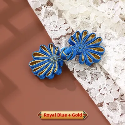 Handmade Embroidered Chinese Style Clothing Buttons for Cheongsam And Hanfu Retro Versatile Fabric Accessories