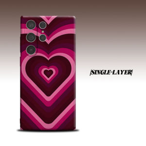 pink retro heart tunnel For Samsung Galaxy S26 S25 S24 A56 A36 Dual Layer Luxury Fashion Full Lens Protective Case