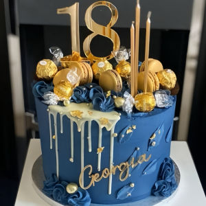 18th Birthday Acrylic Cake Topper Elegant Coming of Age Gold Glitter Party Decor for Adult Celebration Cakes Party Supplies