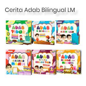 Paket 6 Buku Seri Adab Bilingual Lingkar Media
