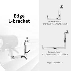 Selens Edge ร่มสะท้อนแสง Edge L-Bracket/วงเล็บขยายแฟลชพิเศษสำหรับการถ่ายภาพในสตูดิโอ