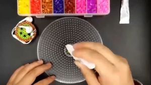 2.6mm Perler Beads Template Pegboard For Hama Beads Tool DIY Educational Puzzle Beadbond Toy