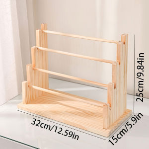 Vintage wooden bracelet storage rack stepped bead display rack jewelry storage rack watch hair clip and headband display rack