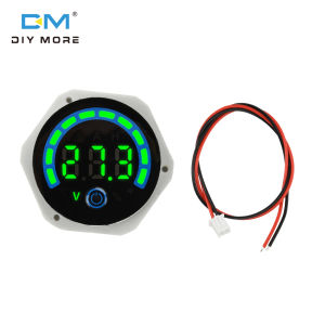 Diymore DC 8-120V vòng với chuyển đổi màn hình LED kỹ thuật số điện áp không thấm nước và Chỉ báo công suất có thể được thiết lập ternary/Lithium sắt/axit Pin