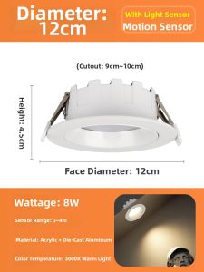 LAISILIMANWEI | Automatic Induction Always On Night Smart Light Presence Sensor