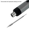 USB soldering iron mini small soldering iron set portable household type-C interface 800mAh battery Adjustable temperature. 