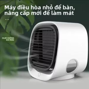 Quạt Làm Mát Mini Để Bàn Trong Nhà Tích Hợp Phun Sương Sạc USB Có Nắp Bảo Vệ Dùng Cho Gia Đình