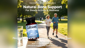 Calciven Natural Bone Support Vegetarian Capsules 30ct Gentle Bone Health Supplement