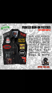 AC/DC -inspired Printed Iron-On DIY Patches for Jacket Decoration. Features 2026 patches with band logos and album art. Suitable for customizing denim jackets. Ideal for rock music enthusiasts.