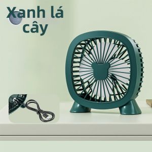 Quạt USB Mini Cầm Tay 4 Cánh Điện Tử Dành Cho Gia Đình Văn Phòng Ký Túc Xá Với Đầu Cắm USB-A Thiết Kế Tiết Kiệm Điện Năng Vận Hành Êm Ái