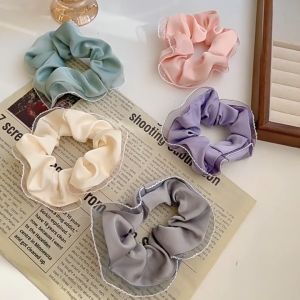Scrunchie Karet Ikat Rambut Lace Kain Satin Korea Style Fashion Aksesoris Rambut Wanita