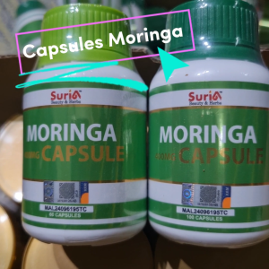 Moringa Capsules Plus Stevia Buah Kelur 400mg 60 / 100 Biji KKM Approved