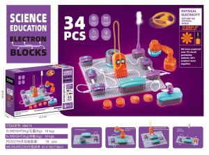 2025 Childrens Science Experiment Physics Circuit Experiment Building Blocks Assembly Puzzle Education Childrens Toys DIY Toys