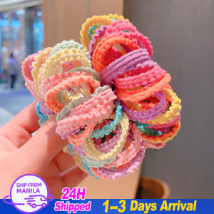 🔥Fast Shipping🔥5/50pcs Nylon Elastic Rubber Band Girls Cute Hair Bands Wave Edge Candy Color Kids Ponytail Holder Headband