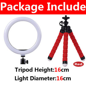 16/26/33cm LED Selfie Ring Light Dimmable Photography LED Fill Light With Tripod For Phone Video Recording Live Broadcast Selfie