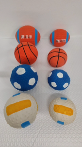 Pet Dog Squeaky Ball Latex Bouncy Ball Toy Sound Playing Puppy Toys Interactive Training Bite Chew