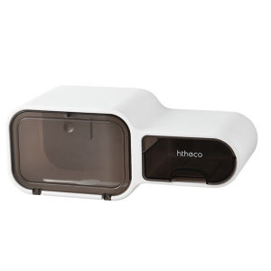No-drilling Creative Toilet Paper Holder Tissue Box with Lid